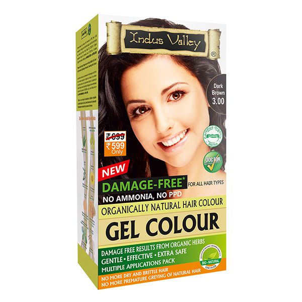 Buy Certified Natural Gel Hair Colour Dark Brown  Online | Certified  Organic Color